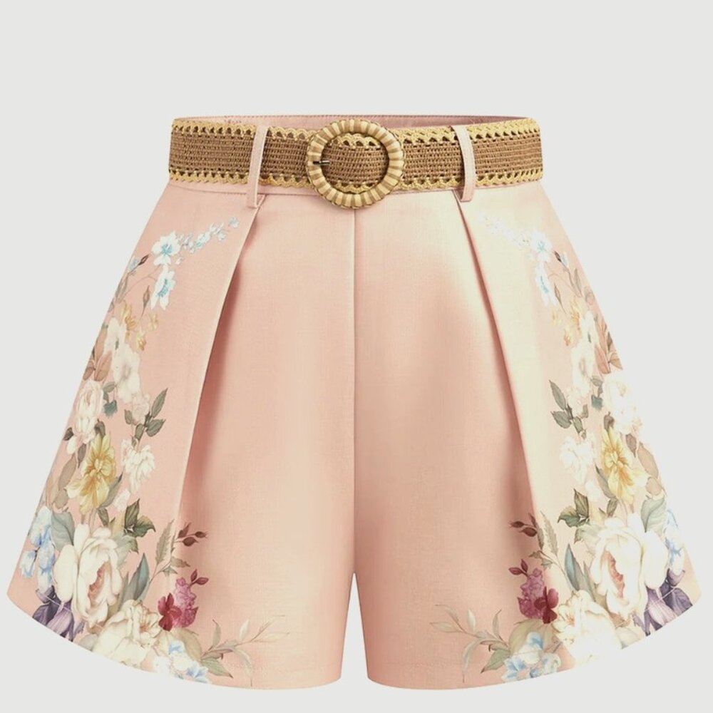 Floral Printed Mid Waist shorts